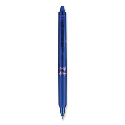 FriXion Clicker Erasable Gel Pen, Retractable, Bold 1 mm, Blue Ink, Blue Barrel, Dozen